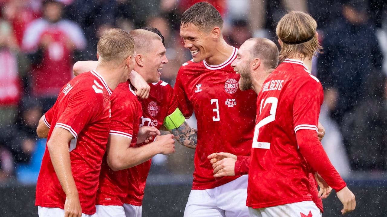 Danmarks fodboldlandshold jager historisk bedrift
